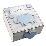 Petit Cheri' MDF My Special Keepsake Box 16cm x 16cm - Blue by Petit Cheri