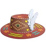 Domybestハンドメイド帽子 シックなモデリング ハンドメイドハットチャイルドDIYカラーハット 子供の芸術のおもちゃ カラフル あなたの赤ちゃんの実践能力を鍛える 赤ちゃんの注意を引くのに役立つ