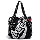QUINTETTO(クインテット)コカコーラ トートバッグ coke Bag マザーバッグ 05-cok-01 (BLACK(ブラック))