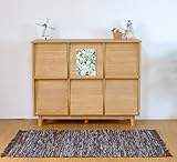 ISSEIKI フラップマガジンラック 幅120cm ナチュラル 木製 大型開梱設置便 【ER-01-9】