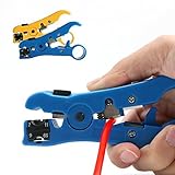 Universal Stripping and Cutting Tool for RG59/6/11/7 UTP and STP CAT5 4P/6P/8P Flat & Round Cables A