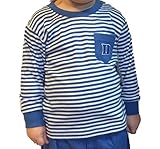 DukeブルーDevils NCAAストライプ幼児用ポケット長袖Tee