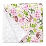 Baby Elephant Ears Ultra Soft Baby Blanket (Large (27"x29"), Pink Elephant) by Baby Elephant Ears [並
