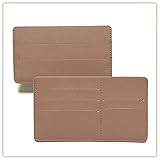 Geju インナーカードケース 長財布用カードケース 8枚+α収納可能 収納 ギフト 薄型 無地 (ピンクベージュ)