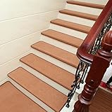 7-pack ( 25 " x9 "、任意の美しい階段踏み板、skid-resistantシリカゲルBacking、ノンスリップインドア階段プロテクター、モダンステップマットハードフロア用階段