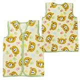 スリーパーL 子供用 防寒具 スリーパー おやすみベスト かいまき 袢纏 fo-mrs02 イエロー