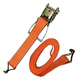 ラッシングベルト 5t 5m 幅50mm ラチェット式 トラック用 Jフック 荷締ベルト タイダウンベルト 固定ベルト ラッシング