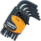TRUSCO(トラスコ) 六角棒レンチセット ショートタイプ 12本組 TRRS-12S