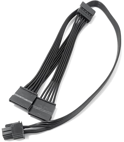 Amazon | HSSDTECH 6Pin to 4 SATA電源ケーブル CORSAIR 用 RM1000x