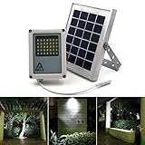 ALPHA 180X ソーラー投光器、セキュリティ投光および農場、庭園、家庭菜園、遠隔地の小屋、路地、公共区域での区域照明を用途とする