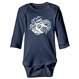 Baby North Carolina Tar Heels 100 %コットンロンパースジャンプスーツロンパースボディスーツホワイト カラー: ブルー