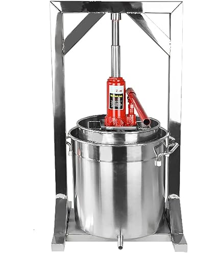 搾汁機 12-36L ワイン圧搾機 ステンレス鋼 果汁 絞り器 自家醸造機 (36l)