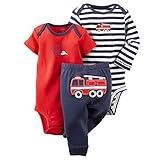 カーターズ Carter's ボディスーツ & パンツ 便利な3点セット 綿100% 3-Piece Bodysuit & Pant Set P (2.3kg 低出生体重児)