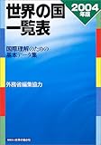 世界の国一覧表〈2004年版〉―国際理解のための基本データ集