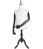 Amazon.co.jp: マネキン 稼働 アーム付き トルソー 女性用 上半身 木製