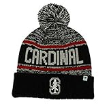 Stanford Cardinal NCAA Knit Cuff Beanie W / Pom Cap帽子 – ブラック