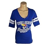 カンザスジェイホークス公式NCAA V Neck Pep Rally by Glitterギアシャツ L