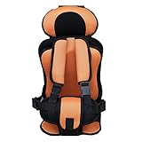 [Jiyaru]チャイルドシート 激安 座席 1-12歳子供チェアシート カーシート キッズチェア 便利 取り付け オレンジ L
