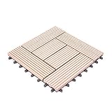 人工木　ウッドパネル　タイプC　27枚セット　ブラウン