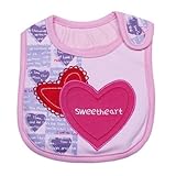 ビグッド)Bigood(TM) ベビービブ 可愛いスタイ 三層コットン防水ビブ よだれかけ カーターズ スタイ ビブ Sweet heart ピンク【並行輸入品】