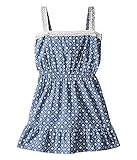 O'NEILL(オニール) ガールズドレス・ワンピース Blossom Woven Dress (Toddler/Little Kids) Chambray 4 身長: 99-105cm [並行輸入品