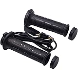 LOOKGOUバイク用 グリップヒーター 防寒ホットグリップ （貫通式）12W 電熱ハンドル オートバイ用 ホットグリップ 発熱ハンドル ホットハンドル ヒーターハンドルグリップ