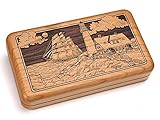 Hingedボックス9 x 5 " – 灯台& Ship