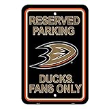 NHL Authentic予約駐車場サイン。GREAT for the OfficeまたはMan Cave At Home。12 " x18 "駐車場サインLet 's Everyone Know W