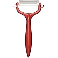 京セラ セラミック ピーラー サビない お手入れ簡単 皮むき器 レッド T字タイプ 軽く鋭い使い心地 切れ味が続く 金気をうつさない 除菌漂白 OK 日本製 CP-99 RD