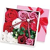 liLYS épice バラ ソープフラワー ギフト ボックス 枯れないお花 【 国内正規品 】 誕生日 記念日 などのお祝いに プレゼント対応 / ８カラー (ルビーレッド)