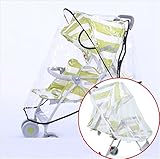 Rush.C ベビー＆マタニティ 育児 ベビーカー レインカバーと蚊帳がセット 透明 メッシュ 【Rush.Cオリジナルハンカチセット】 849