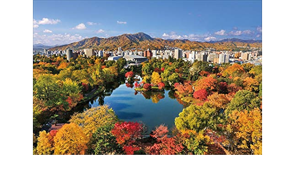 Amazon.co.jp 限定】紅葉に彩られる中島公園と藻岩山 ポストカード3枚