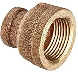 Everflow Supplies BRRC0380-NL 3/8 X 1/8-Inch Brass Reducing Coupling, Lead Free [並行輸入品]