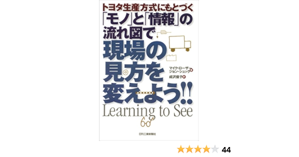 トヨタ生産方式にもとづく「モノ」と「情報」の流れ図で現場の