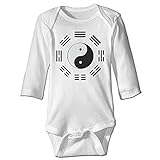 Raymond Yin and Yang Eight図1長袖ボディスーツ服装ホワイト カラー: ホワイト