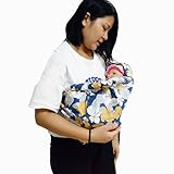 Cuby ベビースリング 抱っこひも 多種多様な色 新生児０-２４ヶ月 (花オレンジ)