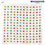MIKIHOUSE FIRST(ミキハウスファースト)カラフル水玉 バスタオル ---,白（01）