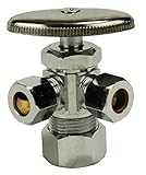3ウェイ角度供給Compバルブ、1 / 2 " x 3 / 8 "外径。X 3 / 8 "外径。 – Plumb Usa 40331