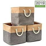 収納ボックス、収納バスケット、収納バスケット、折りたたみ収納バッグ、ハンドル付き、家庭、オフィス、棚、ワードローブ、衣類、おもちゃなどに適しています-33 x 33 x 33cm