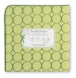 SwaddleDesigns Ultimate Receiving Blanket, Jewel Tone Mod Circles, Pure Green by SwaddleDesigns [並行輸