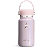 Hydro Flask Micro Water Bottle - Insulated Leak Proof Mini Flask - Stocking Stuffer or White Elephant Gift 6.7 Oz Glimmer Pin