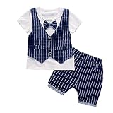 (visus) 男の子フォーマル キッズ 子供服 ボーイズ tシャツ 半袖 上下セットアップ ベビー服 80 90 100 110 四サイズ prince (90ｃｍ, ブルー)