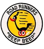 ワッペン キャラクター ロード ランナー (BEEP BEEP) アメカジ アイロンワッペン 刺しゅう アップリケ パッチ