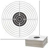 fogman ターゲット ペーパー モデルガン エアガン 射的 トレーニング 練習 100枚セット (ホワイト)