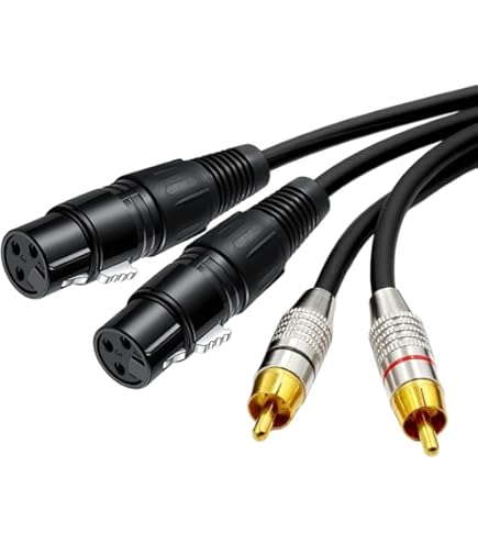 Amazon | BELDEN 88760 XLR(メス)-RCA 2本ペア 変換ケーブル (2m
