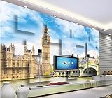 Sproud 新しい到着の写真壁紙カスタム 3 D 英国デザイン壁紙ステッカー壁画スタイル壁紙 150 Cmx 105 Cm の写真城建設