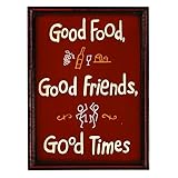 RAM Gameroom Products Outdoor Decor Sign, "Good Food, Good Friends, Good Times"[並行輸入品]