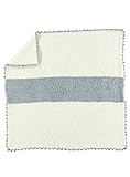 Barefoot Dreams ベアフットドリームス ストライプレシービングブランケット STRIPED RECEIVING BLANKET #B517 (クリームドーブ) [並行輸入品]
