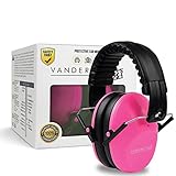 Vanderfields 子供用(推奨年齢3歳以上) 防音 イアーマフ 騒音 スポーツ観戦 コンサート 勉強・睡眠等に使用 折りたたみ可能 メンテナンスクリーナー付き (ピンク) [並行輸入品]
