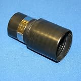 Generic Black Hose Cuff Wall End for Central Vac 2.5cm - 0.6cm